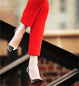 Emma stone in red pantsuit, 6 ways to wear red after Chinese New Year