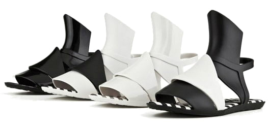 Gareth Pugh creates 'armoured' shoes in first collection for Melissa - Her  World Singapore