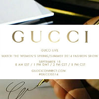 Watch the Gucci Spring Summer 2014 show live from Milan