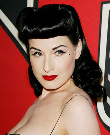 How to style your fringe Dita von Teese