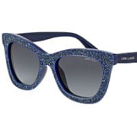 Jimmy Choo flash sunglasses in blue, $520, Eye Couture