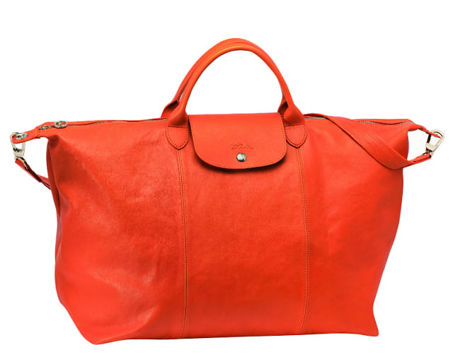 Longchamp Le Pliage Cuir Small Top Handle Bag - Neutrals Handle
