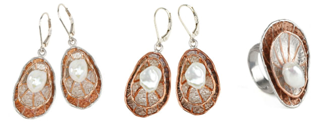 Marilyn Tan Lotus Collection earrings and ring