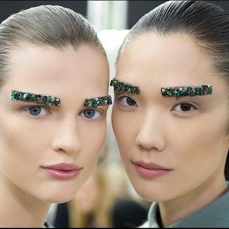 Chanel S Glam Embroidered Eyebrows