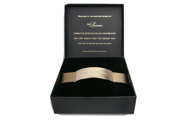 The Love Verse Love bracelets box