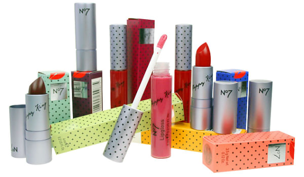 The Poppy King for Boots No7 range of lipsticks and lipglosses