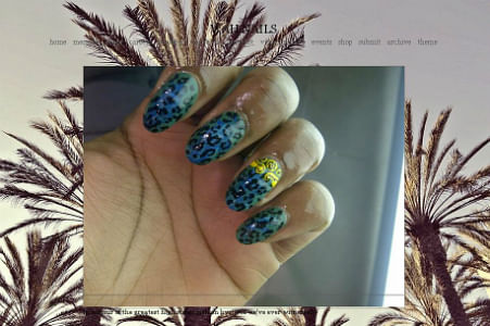 Wah Nails Versace for H&M manicure