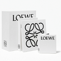 New LOEWE Logo Plaque in Beige Marble Store Display Sign