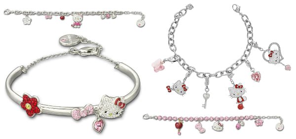 Wholesale Korean Style Silver Bracelet Diamond Cute Hello Kitty Bracelet  Link Chain Bracelet Jewelry for Women From malibabacom