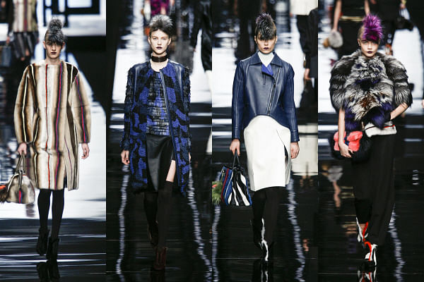 Fendi's Mohicans light a spark at Milan Fashion Week
