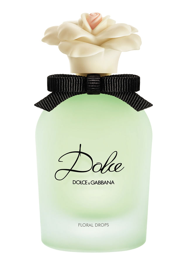 perfume with flower on it