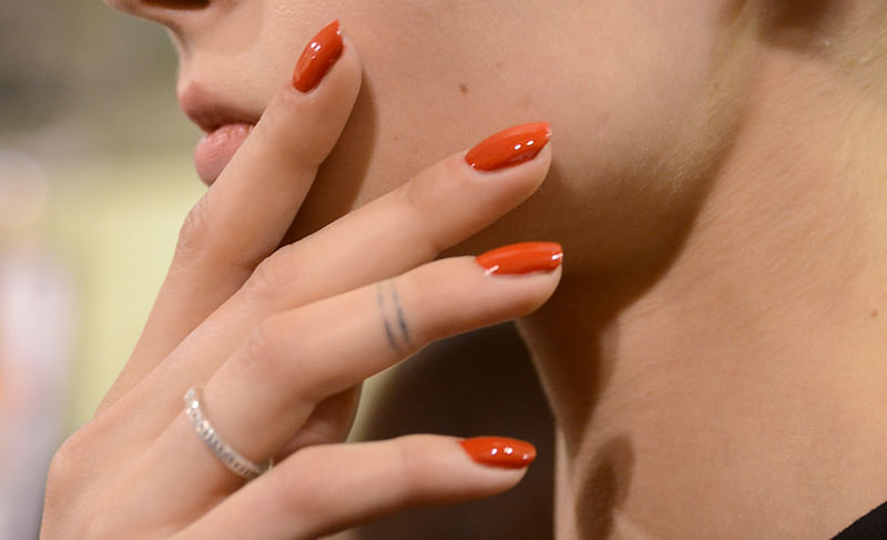 FW 16 nail trends - pumpkin nails
