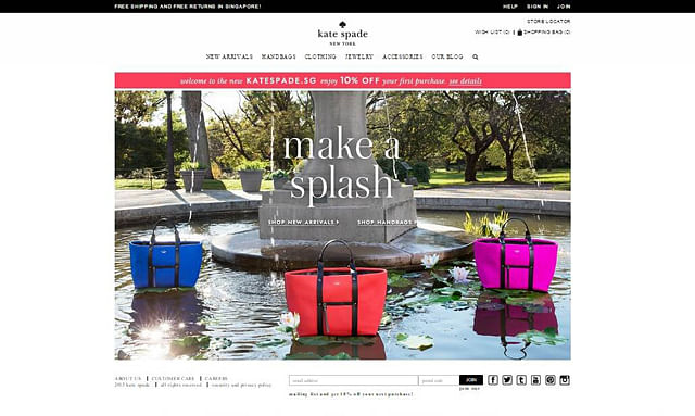 Kate Spade has finally launched its Singapore online store - Her World  Singapore