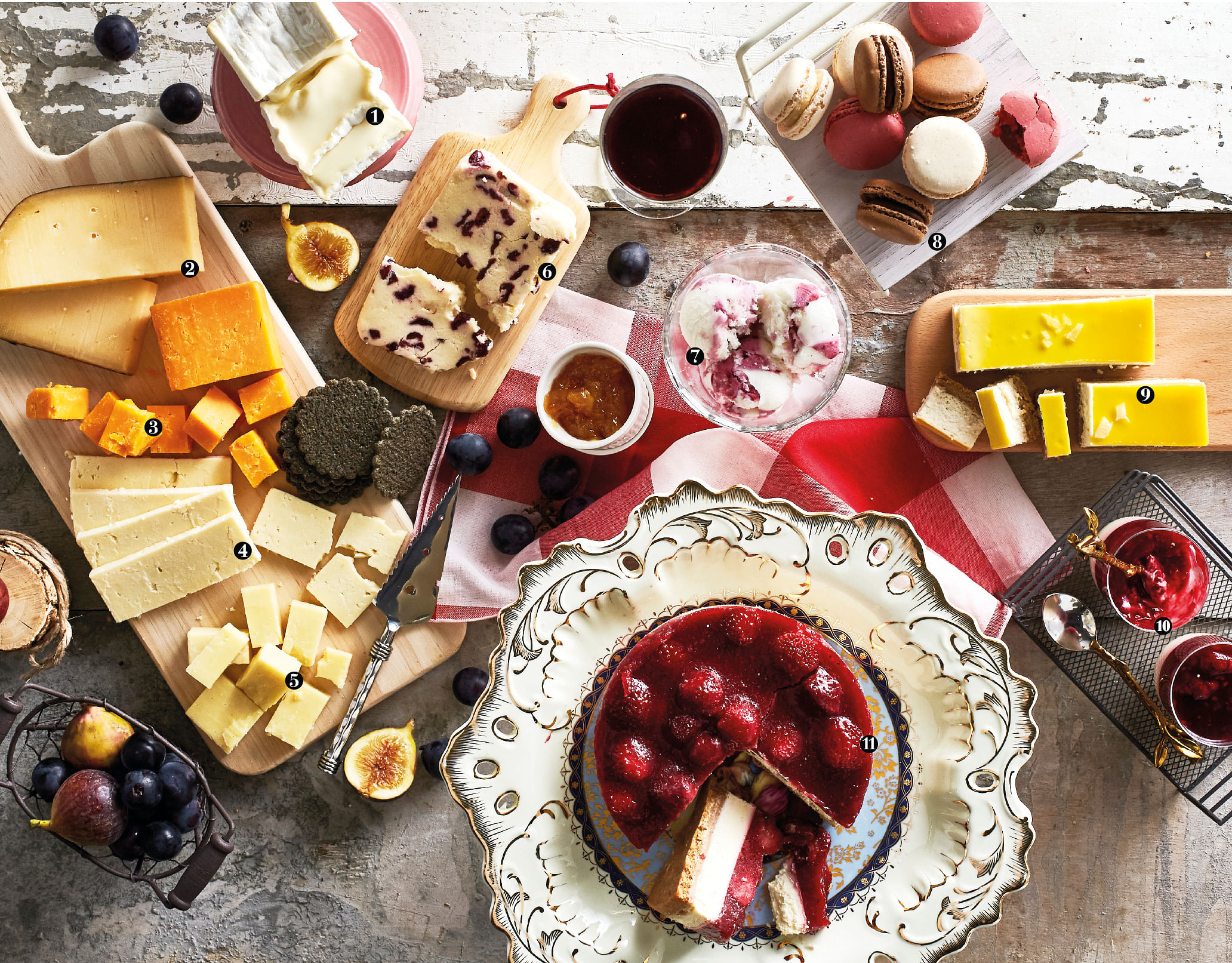 marks and spencer cheese and dessert platter for christmas parties