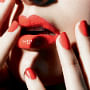 russian red lips and nails 90