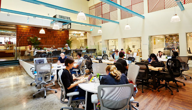 Singapore co-working spaces rental office networking startup business IMPACT MIDDLE