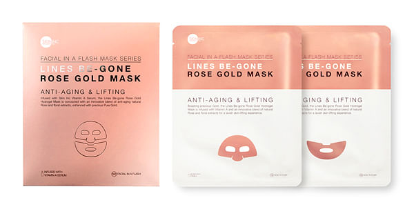 skin inc facial in a flash mask series - rose gold anti ageing lifting mask singapore