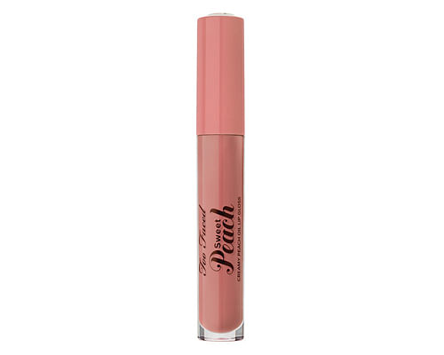 soft pink nude lipsticks singapore - Too Faced Sweet Peach Creamy Oil Lip Gloss in Papa Don’t Peach
