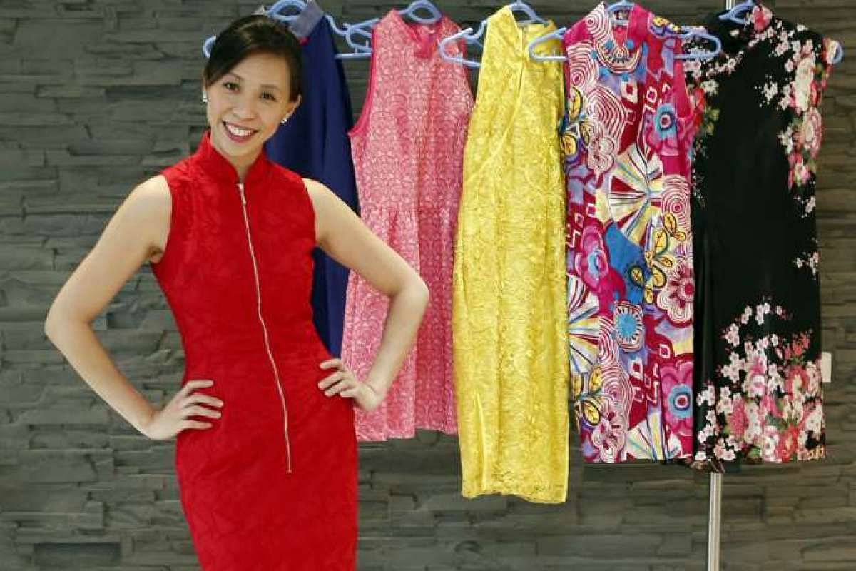 Golden scissors sale cheongsam prices